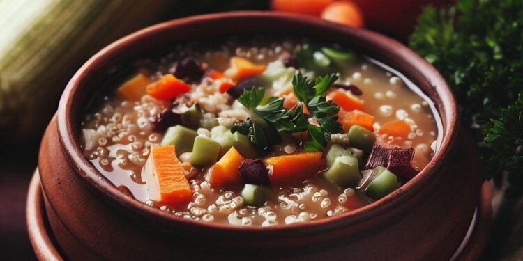 Sopa de Legumes com Quinoa