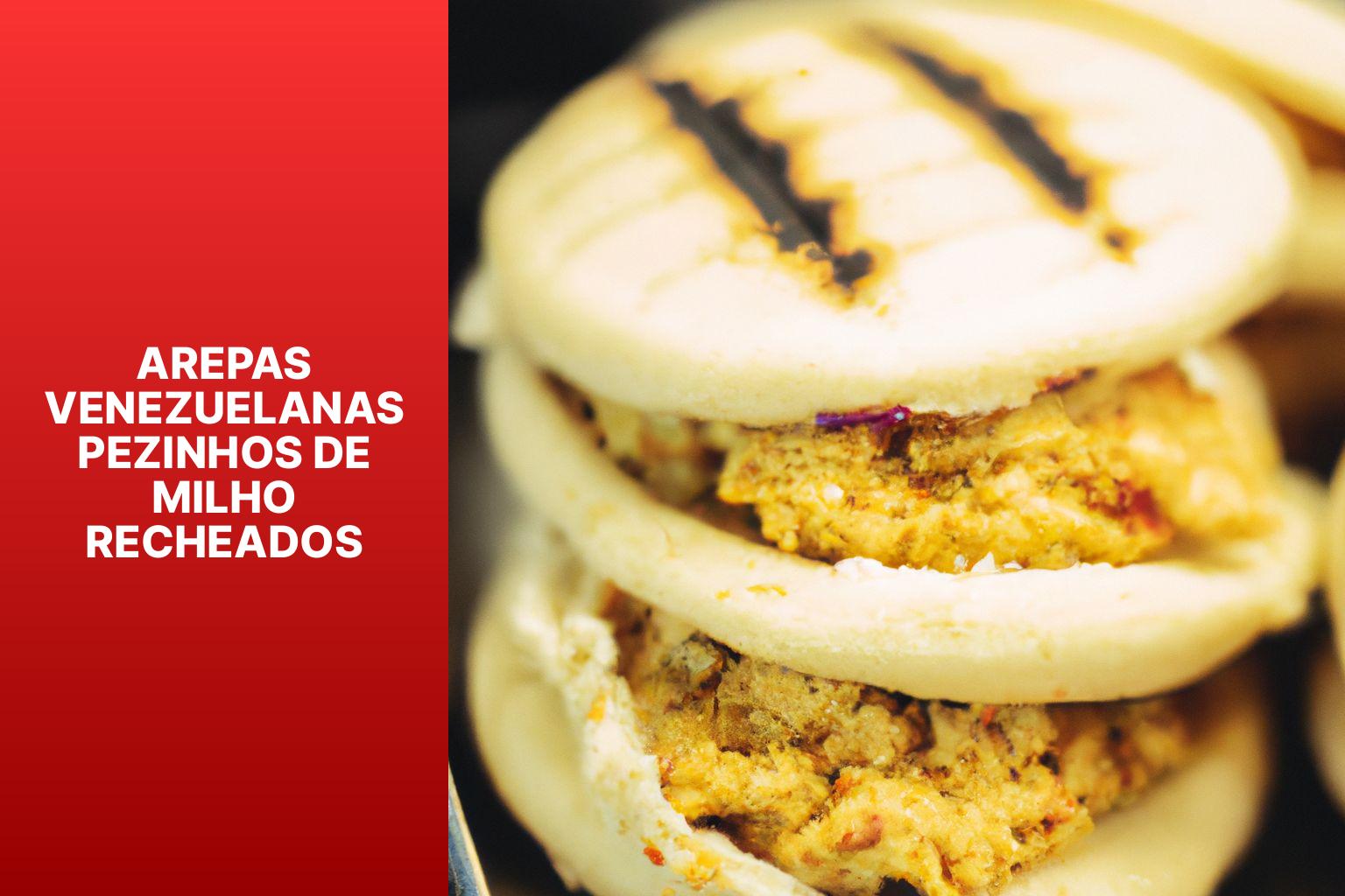 Arepas Venezuelanas Pezinhos de Milho Recheados