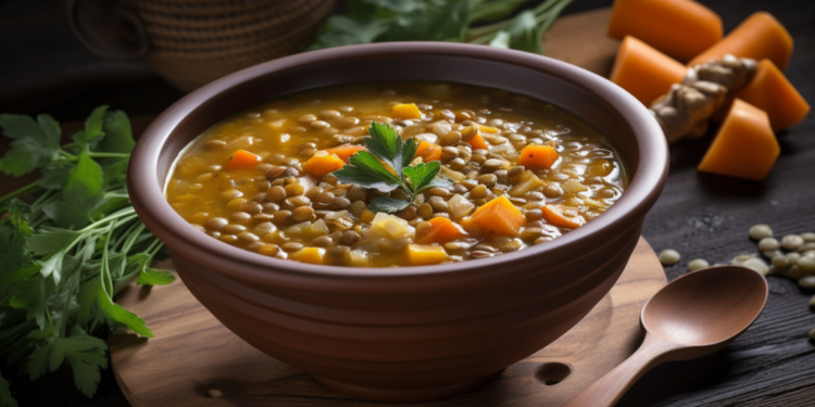 Sopa de Lentilha com Legumes: Sustância e Perda de Peso!