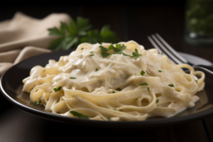 Fettuccine Alfredo: Massa Cremosa com Queijo e Manteiga